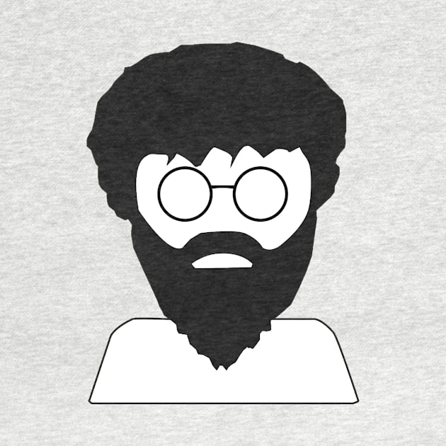 Modern Cave-Man - Hippie Man - Bearded Man with Glasses by fejhat